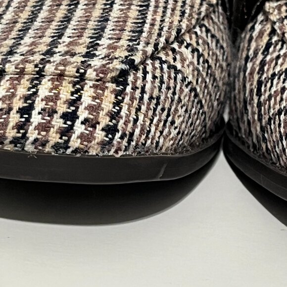 Kelly & Katie Womens Tonnia Chunky Houndstooth Loafer Heels 7M Dark Academia Y2K - Picture 6 of 12